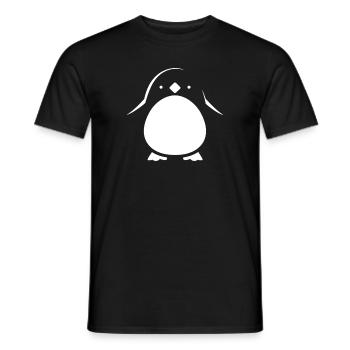Penguin Kawaii Penguin Cute - Men's T-Shirt - black - Front - AI Model Male 178 light (178cm)
