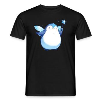 Pingouin Fée Kawaii Pingouin Mignon - T-shirt homme - noir - Devant - AI Model Male 178 light (178cm)