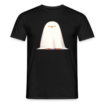 Pinguin Geist Halloween Pinguin Niedlich - Männer T-Shirt - Schwarz - Vorne - AI Model Male 178 light (178cm)