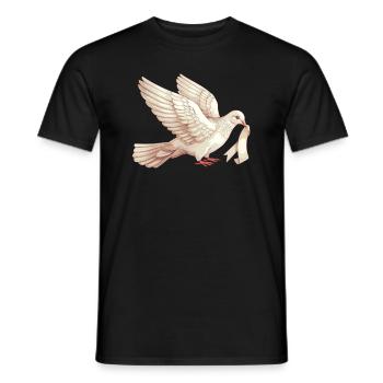 Lungenkrebs-Bewusstseinsmonat Weiße Schleife - Männer T-Shirt - Schwarz - Vorne - AI Model Male 178 light (178cm)