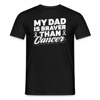 Lungenkrebs-Bewusstseinsmonat Weiße Schleife - Männer T-Shirt - Schwarz - Vorne - AI Model Male 178 light (178cm)