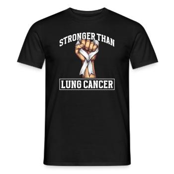 Lung Cancer Free Lung Cancer Awareness - Men's T-Shirt - black - Front - AI Model Male 178 light (178cm)