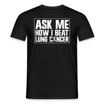 Lung Cancer Free Lung Cancer Awareness - Men's T-Shirt - black - Front - AI Model Male 178 light (178cm)