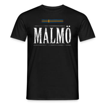 Malmo - Men's T-Shirt - black - Front - AI Model Male 178 light (178cm)