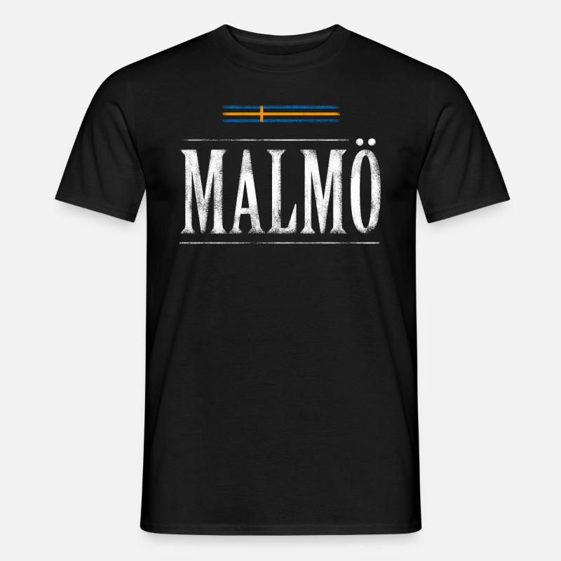 Malmö - Männer T-Shirt - Schwarz