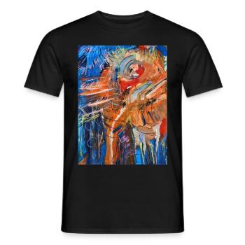 À quel point ce design est-il cool? - T-shirt homme - noir - Devant - AI Model Male 178 light (178cm)