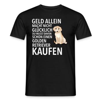 Golden Retriever Glücklich - Golden Retriever - Männer T-Shirt - Schwarz - Vorne - AI Model Male 178 light (178cm)