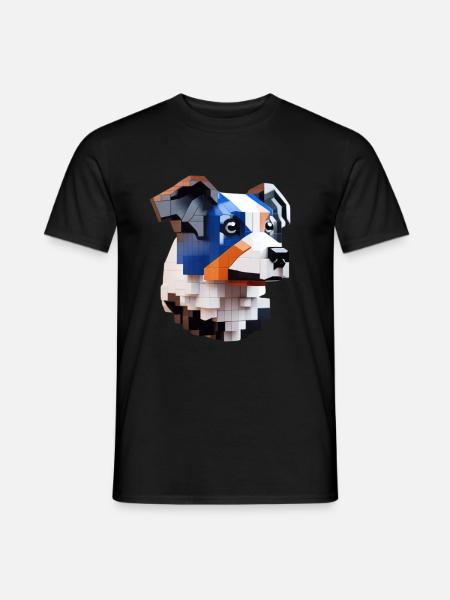 Border Collie Art - Men's T-Shirt - black