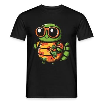 Wurm Lustig Sommer - Männer T-Shirt - Schwarz - Vorne - AI Model Male 178 light (178cm)