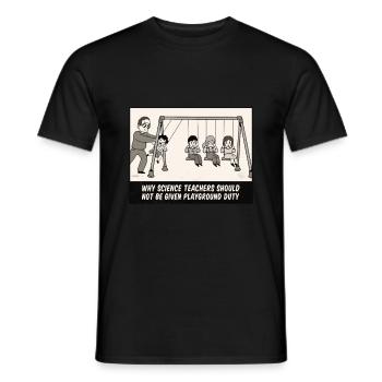 Sjov fysik T-shirt Gavefysikerlærer - Mænd T-shirt - sort - Foran - AI Model Male 178 light (178cm)