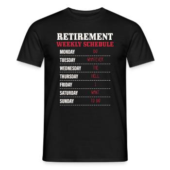 Rentner Ruhestand Renteneintritt Pensionierung Ren - Männer T-Shirt - Schwarz - Vorne - AI Model Male 178 light (178cm)