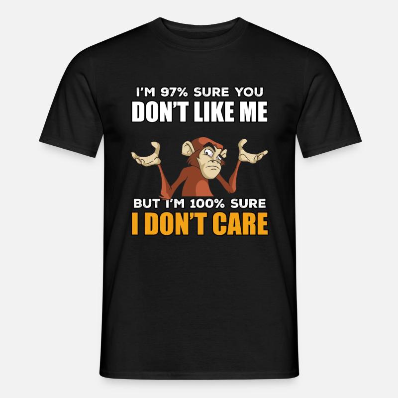 Lustiges Affe geschenk - Männer T-Shirt - Schwarz