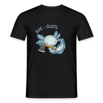 Drôle de cadeau Axe-olotl - T-shirt homme - noir - Devant - AI Model Male 178 light (178cm)