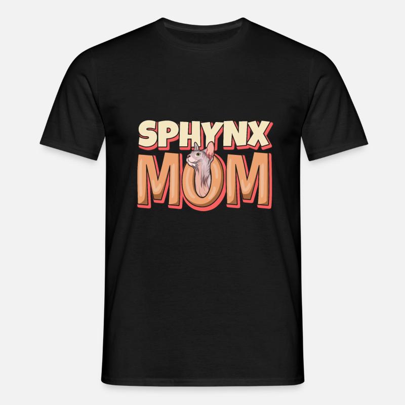 Sphynx-mutter - Männer T-Shirt - Schwarz