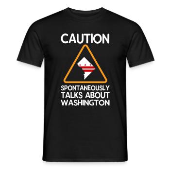 Horizon de Washington - T-shirt homme - noir - Devant - AI Model Male 178 light (178cm)