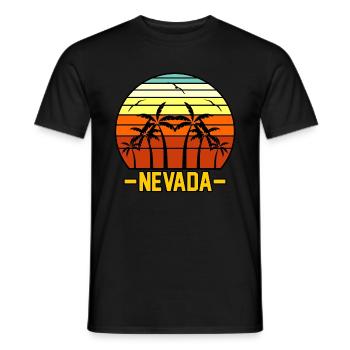 Nevada explorer gift - Men's T-Shirt - black - Front - AI Model Male 178 light (178cm)