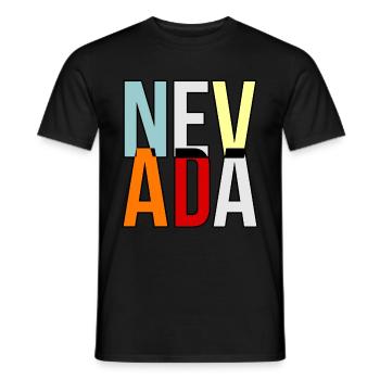 Nevada Life Gift - Men's T-Shirt - black - Front - AI Model Male 178 light (178cm)
