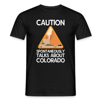 Conversations sur Colorado Gift - T-shirt homme - noir - Devant - AI Model Male 178 light (178cm)