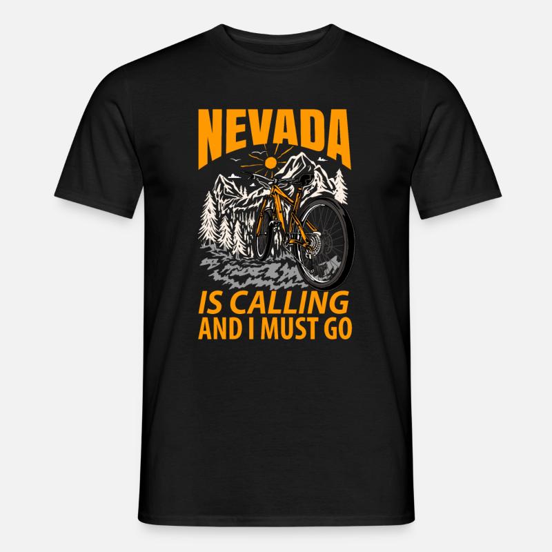 Nevada wurzel geschenk - Männer T-Shirt - Schwarz