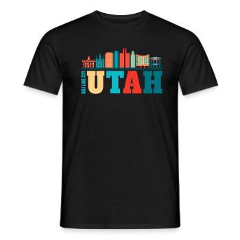 Utah - T-shirt homme - noir - Devant - AI Model Male 178 light (178cm)