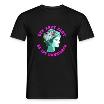 Garten Lustig Spruch Geschenk - Männer T-Shirt - Schwarz - Vorne - AI Model Male 178 light (178cm)