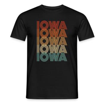 Cadeau de la ville natale de l’Iowa - T-shirt homme - noir - Devant - AI Model Male 178 light (178cm)