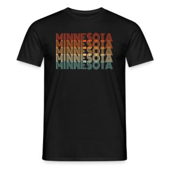 Fier cadeau du drapeau du Minnesota - T-shirt homme - noir - Devant - AI Model Male 178 light (178cm)