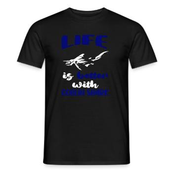 Liebt Kobold Hai Geschenk - Männer T-Shirt - Schwarz - Vorne - AI Model Male 178 light (178cm)