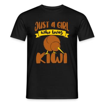 Großer Kiwi-Vogel Zealnds lieben es, Vögel zu beob - Männer T-Shirt - Schwarz - Vorne - AI Model Male 178 light (178cm)