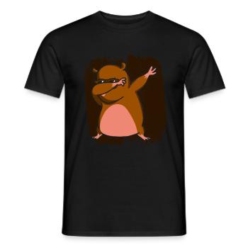 Lustiger nackter Maulwurf Ratte hässliches Nagetie - Männer T-Shirt - Schwarz - Vorne - AI Model Male 178 light (178cm)