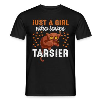 Niedliche Tarsier-Affenfamilie - Männer T-Shirt - Schwarz - Vorne - AI Model Male 178 light (178cm)