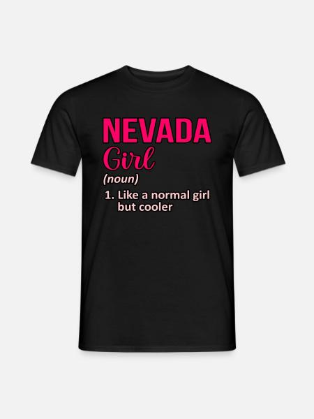 Cadeau de fille Cool Nevada - T-shirt homme - noir