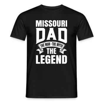 Missouri-vater-geschenk - Männer T-Shirt - Schwarz - Vorne - AI Model Male 178 light (178cm)