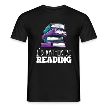 Lesen - Männer T-Shirt - Schwarz - Vorne - AI Model Male 178 light (178cm)