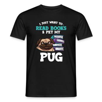 Lesen - Männer T-Shirt - Schwarz - Vorne - AI Model Male 178 light (178cm)