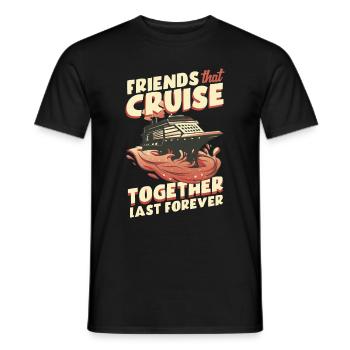 Kreuzfahrt - Männer T-Shirt - Schwarz - Vorne - AI Model Male 178 light (178cm)