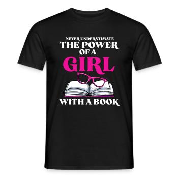 Lesen - Männer T-Shirt - Schwarz - Vorne - AI Model Male 178 light (178cm)