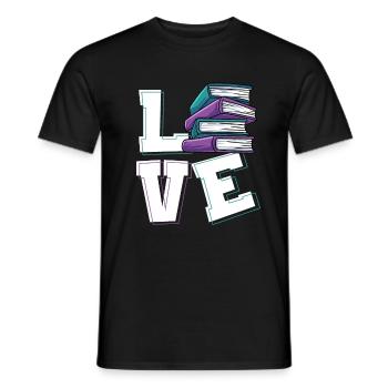 Lesen - Männer T-Shirt - Schwarz - Vorne - AI Model Male 178 light (178cm)