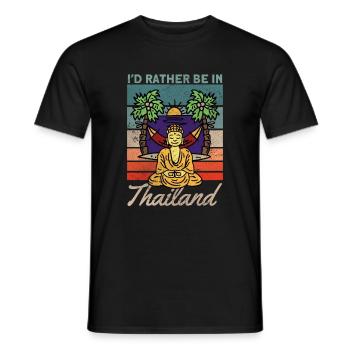 Thailand - Männer T-Shirt - Schwarz - Vorne - AI Model Male 178 light (178cm)