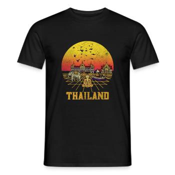 Thailand - Männer T-Shirt - Schwarz - Vorne - AI Model Male 178 light (178cm)