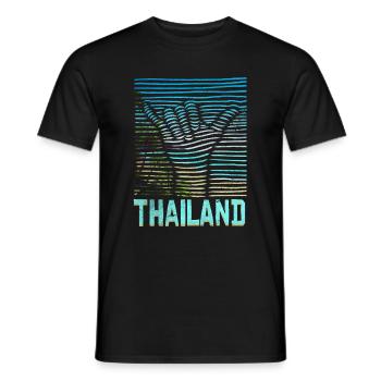 Thailand - Männer T-Shirt - Schwarz - Vorne - AI Model Male 178 light (178cm)