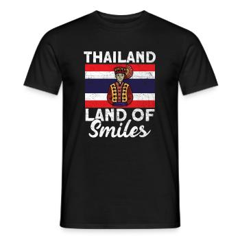 Thailand - Männer T-Shirt - Schwarz - Vorne - AI Model Male 178 light (178cm)