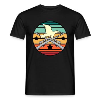 Geschenkidee für die Wasservogeljagd - Männer T-Shirt - Schwarz - Vorne - AI Model Male 178 light (178cm)
