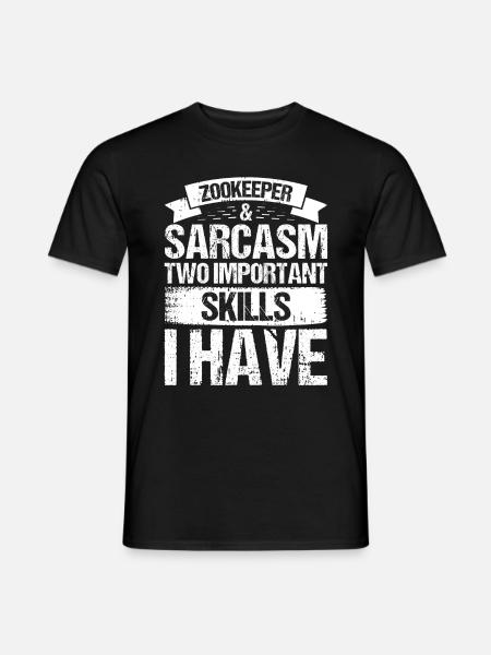 Zoowärter - Männer T-Shirt - Schwarz