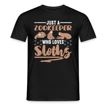 Zoowärter - Männer T-Shirt - Schwarz - Vorne - AI Model Male 178 light (178cm)