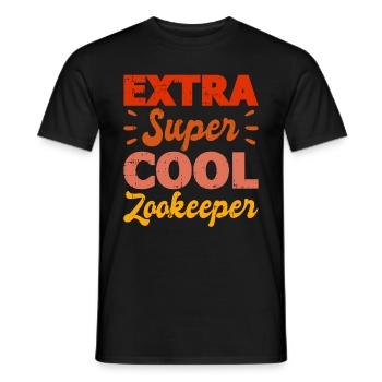 Zoowärter - Männer T-Shirt - Schwarz - Vorne - AI Model Male 178 light (178cm)