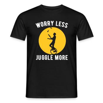 Jonglieren - Männer T-Shirt - Schwarz - Vorne - AI Model Male 178 light (178cm)