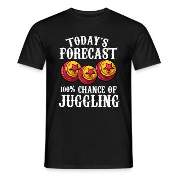 Jonglieren - Männer T-Shirt - Schwarz - Vorne - AI Model Male 178 light (178cm)