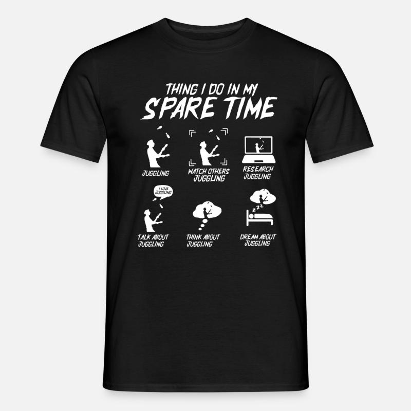 Jonglieren - Männer T-Shirt - Schwarz