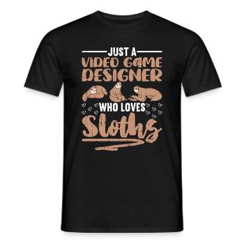 Video Game Designer - Männer T-Shirt - Schwarz - Vorne - AI Model Male 178 light (178cm)
